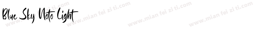 Blue Sky Noto Light字体转换